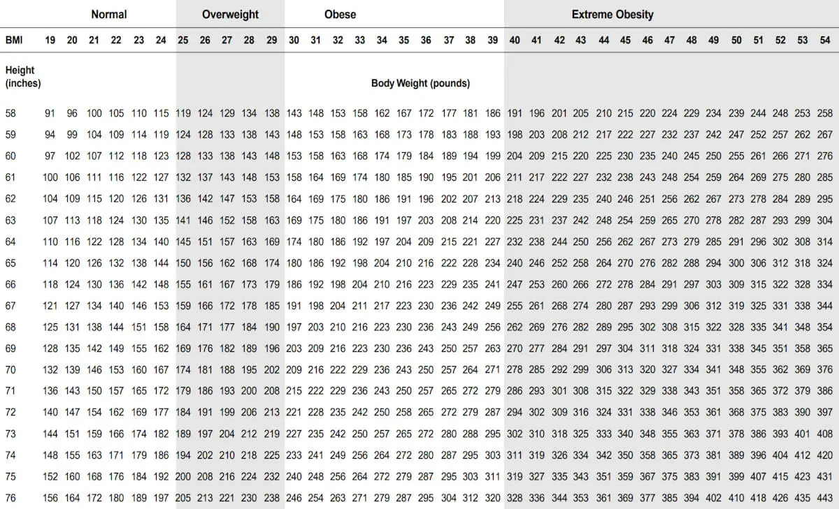 Was soll mein Bmi sein?