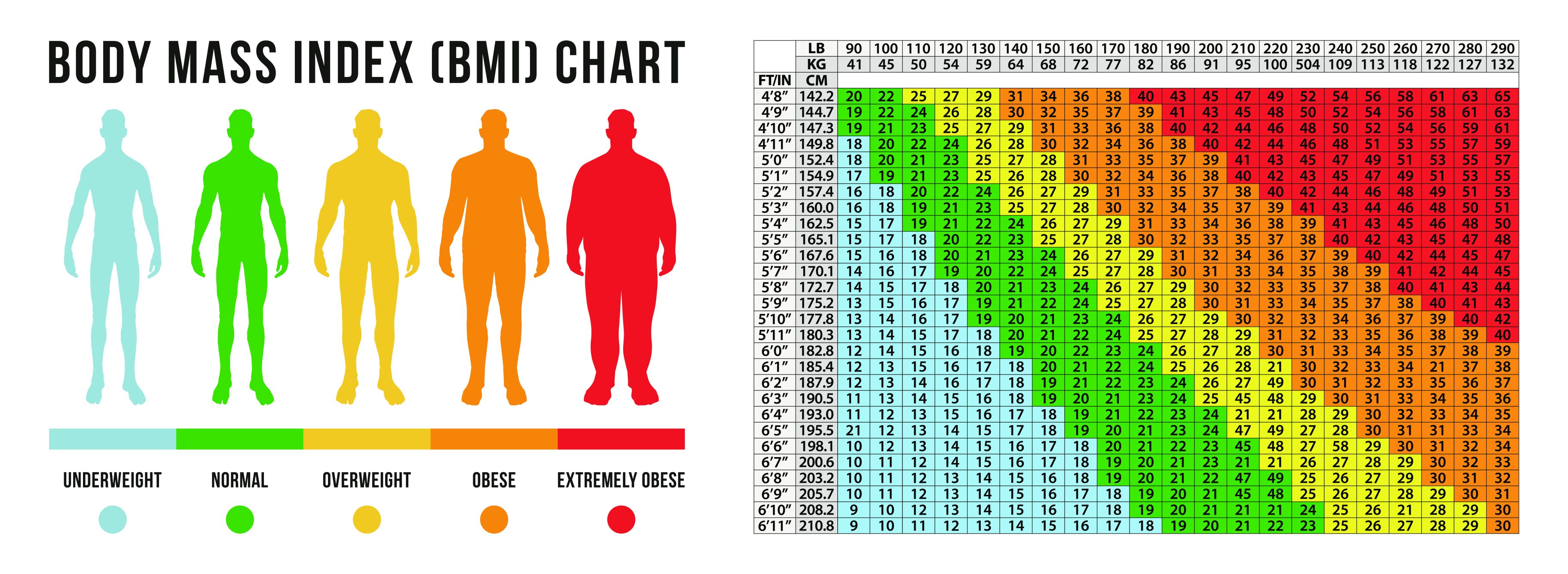 Was sollte mein Bmi sein?